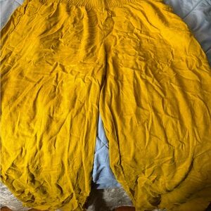 Old Navy Yellow Wide Leg Pants
